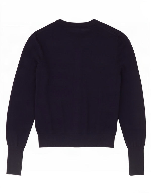 Marks & Spencer Pulover Crop Cardigan pentru Femei UK 10 Small Bleumarin Viscoza