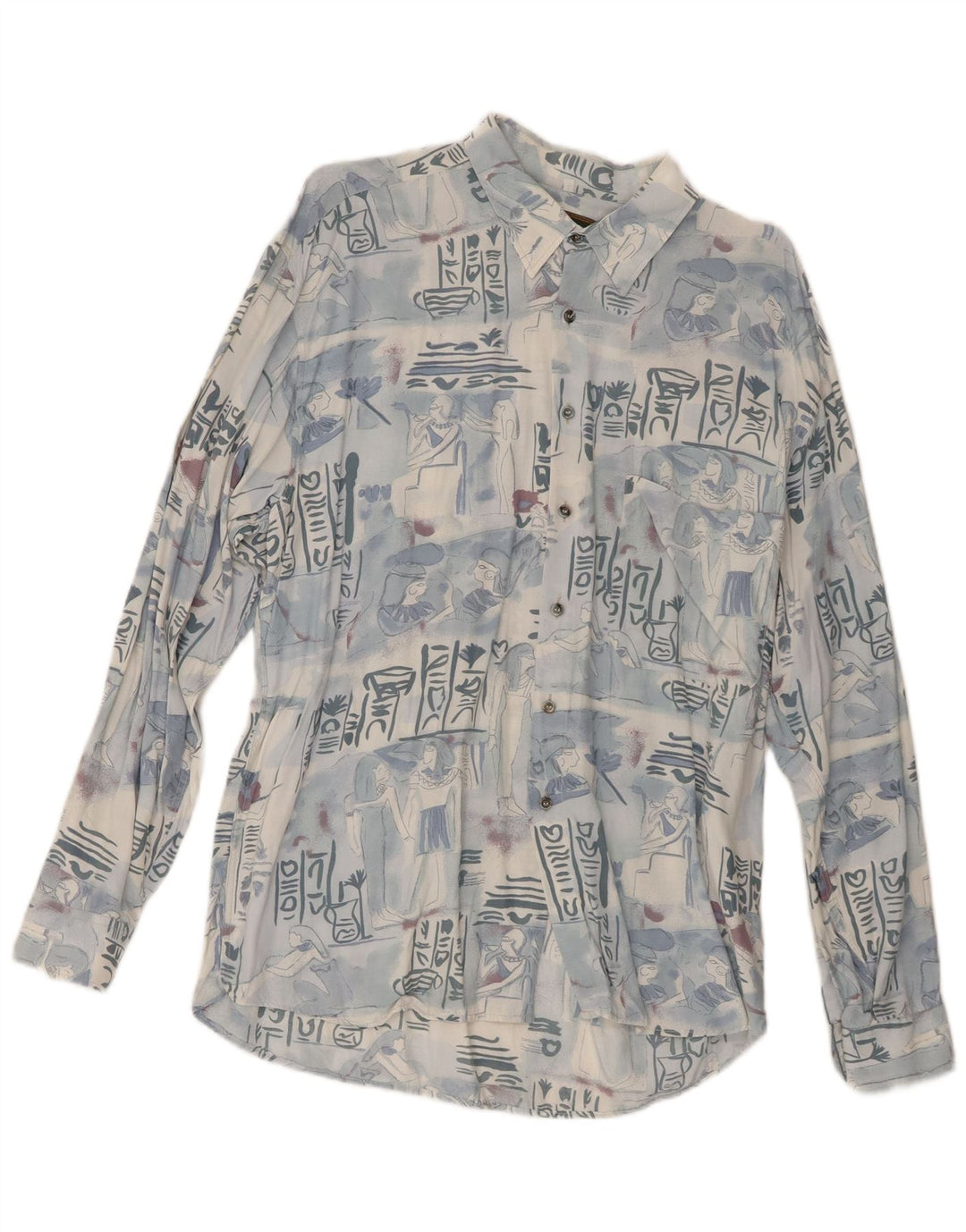 Cămașă pentru bărbați cu model abstract Mac Fashion, mare, albastră