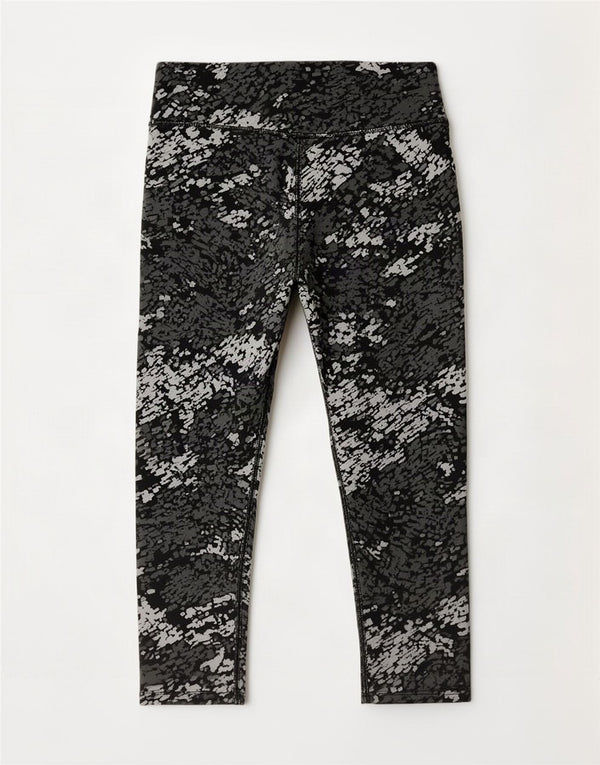 Leggings Capri Nike Dri Fit pentru femei UK 12 Medium Gri Spot Poliester