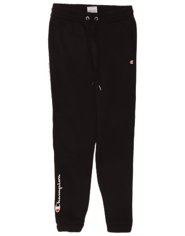 Pantaloni de trening grafic pentru bărbați Champion Pantaloni de jogging mici, negru, color block