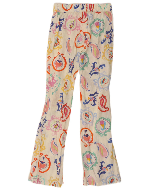 Pantaloni de damă Zara Casual Flare Mici L26 L32 In Multicolor Paisley