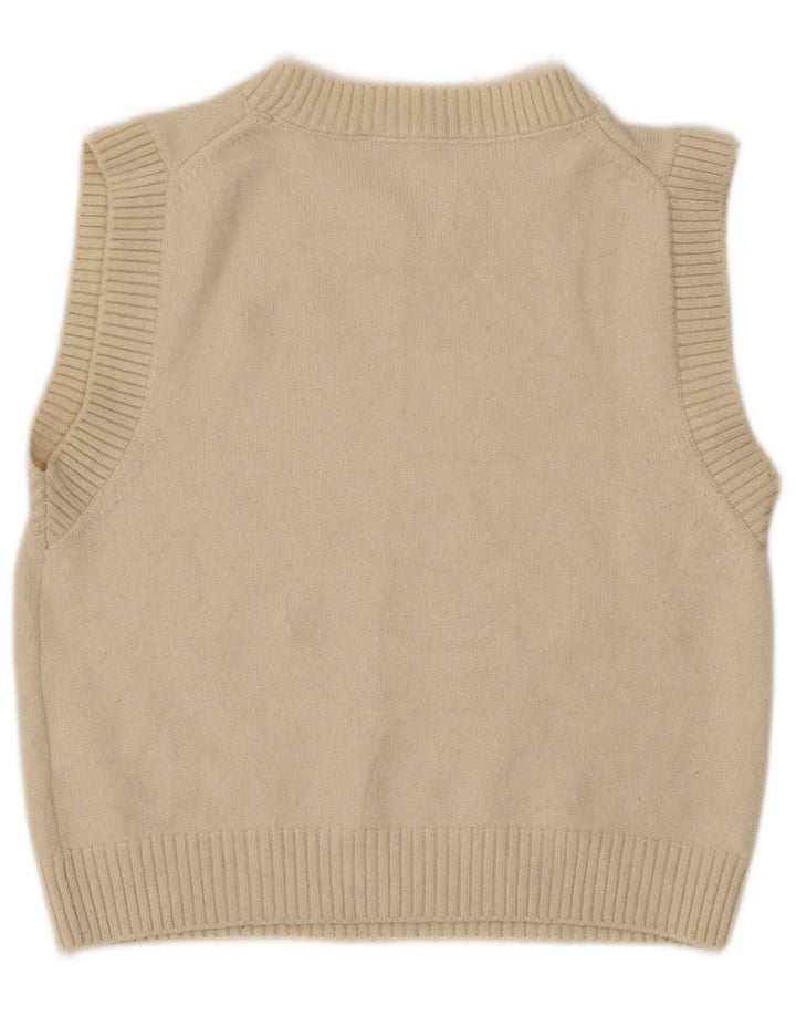 Top tanc pentru femeie Zara Crop Vest UK 14 Poliester alb mediu mediu