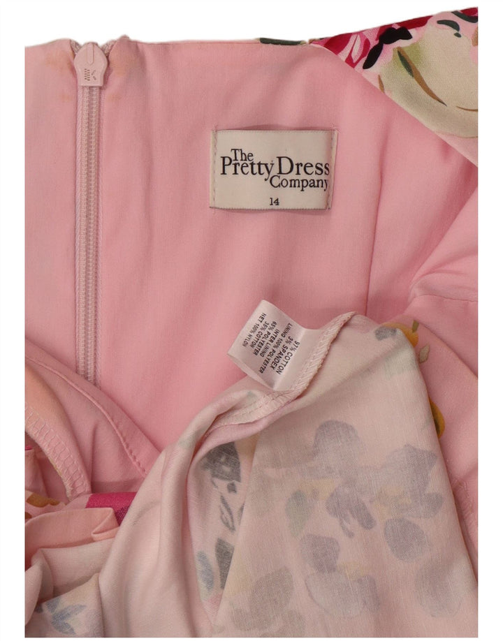 THE PRETTY DRESS COMPANY Rochie pentru femei UK 14, mare, roz, florală