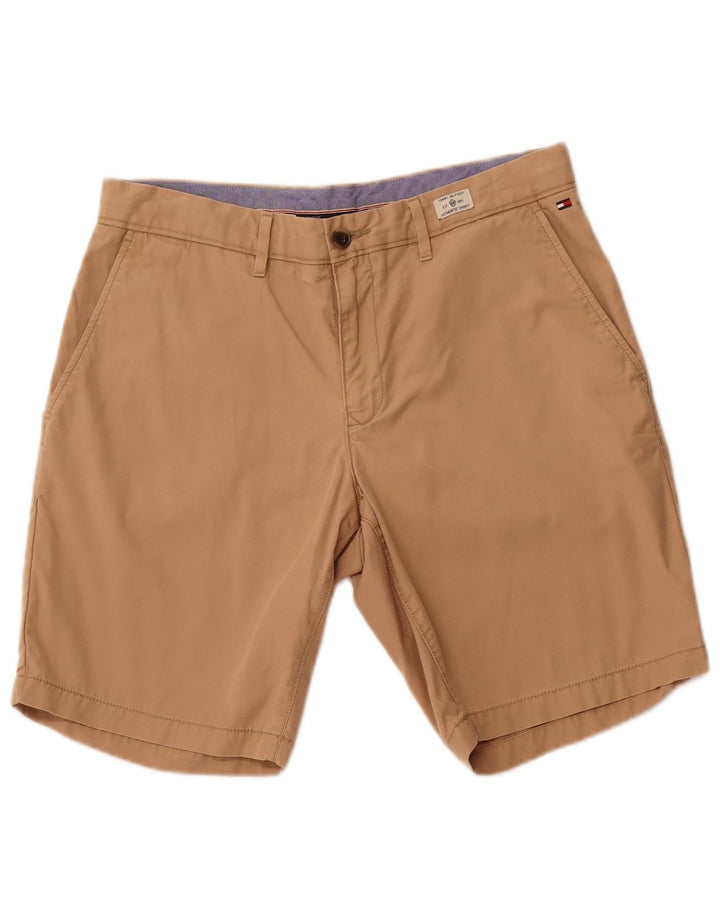 TOMMY HILFIGER Pantaloni scurți chino pentru bărbați W34, bumbac mare, bej