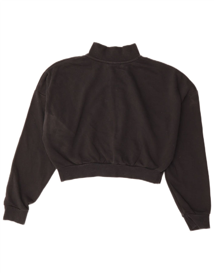 Pulover Nike pentru femei, supradimensionat, cu fermoar și gât, UK 10 Mic Negru