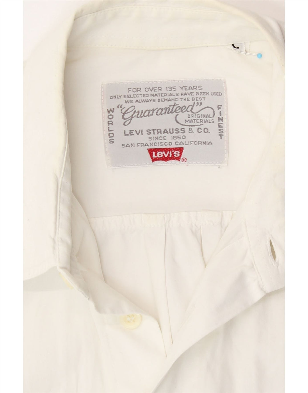 Cămașă cu mânecă scurtă Levi's pentru bărbați, mare, albă
