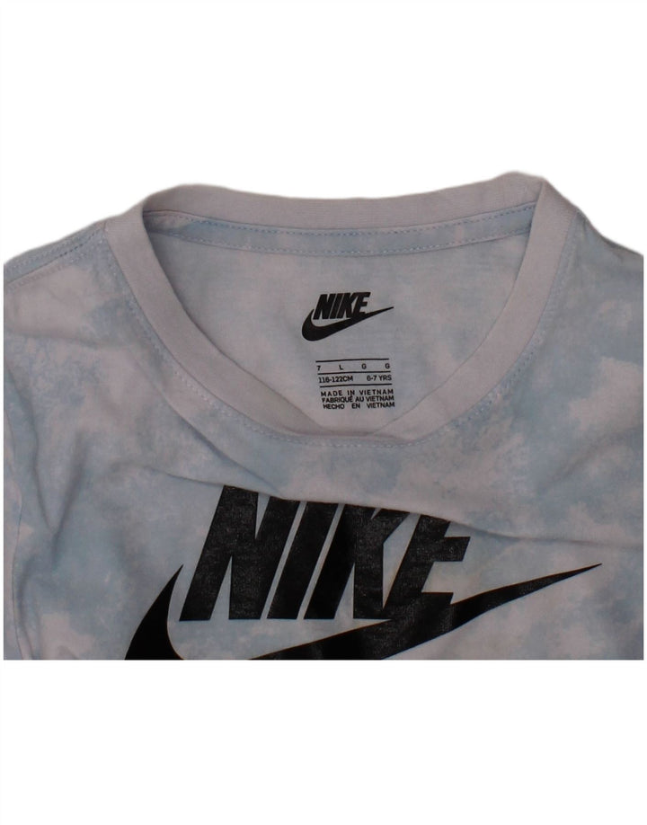 Tricou grafic pentru băieți NIKE Top 6-7 ani mare albastru Tie Dye
