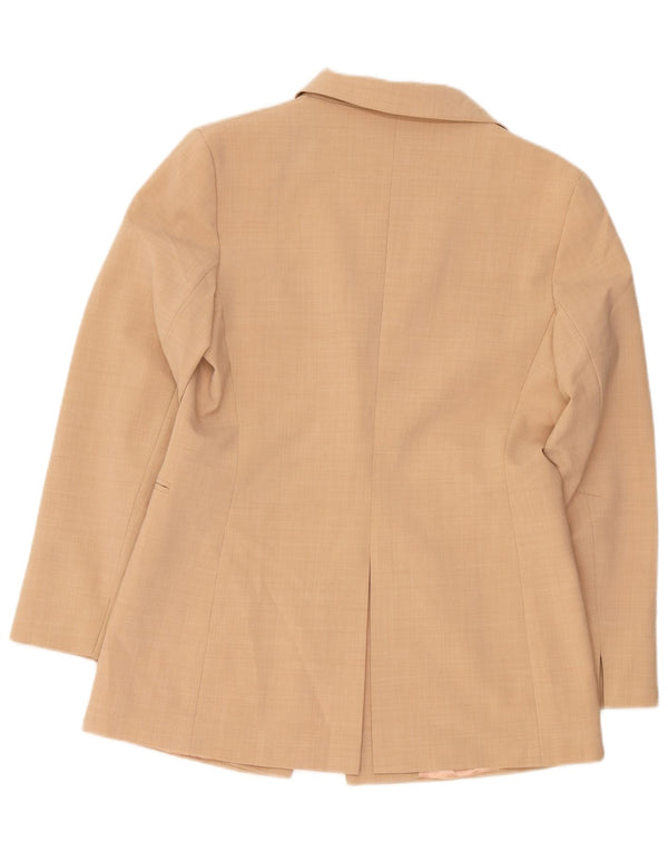 Jachetă Blazer pentru femei Oasis cu 1 nasture UK 14 Medium Bej Poliester