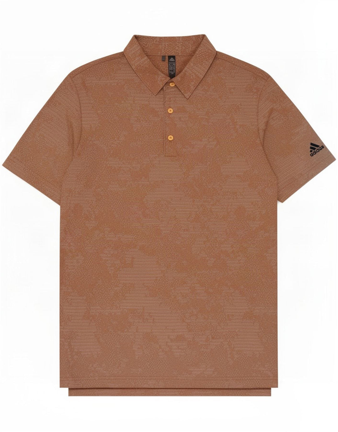 Tricou polo pentru bărbați Adidas, mare, maro, poliester geometric