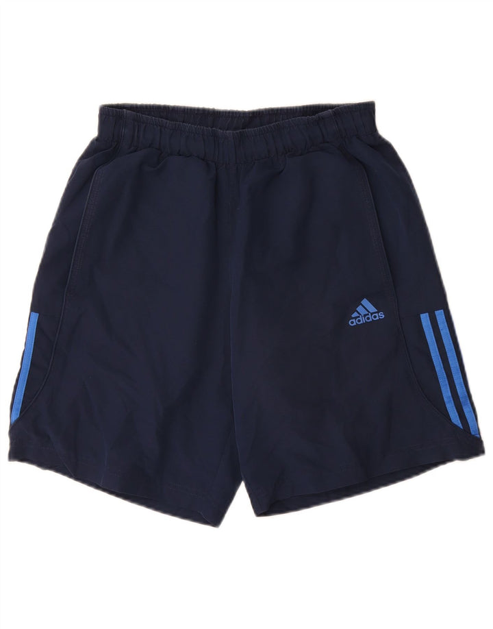 Pantaloni scurți sport pentru bărbați Adidas Climalite, poliester, albastru mic