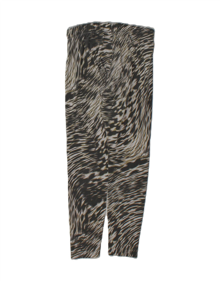 NIKE Womens Leggings UK 14 Medium  Grey Animal Print Cotton Vintage Nike and Second-Hand Nike from Messina Hembry 