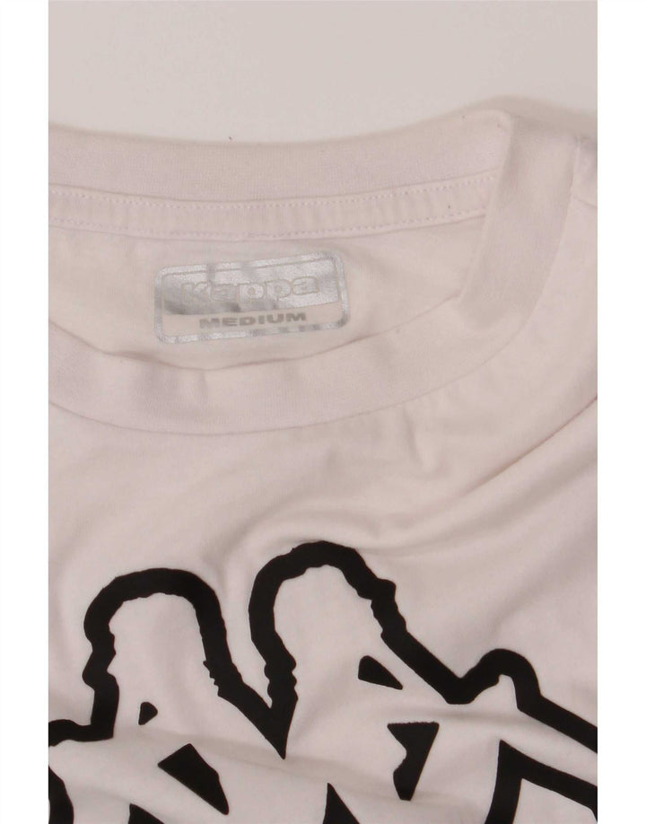 Tricou grafic pentru bărbați Kappa Top Medium White Bumbac