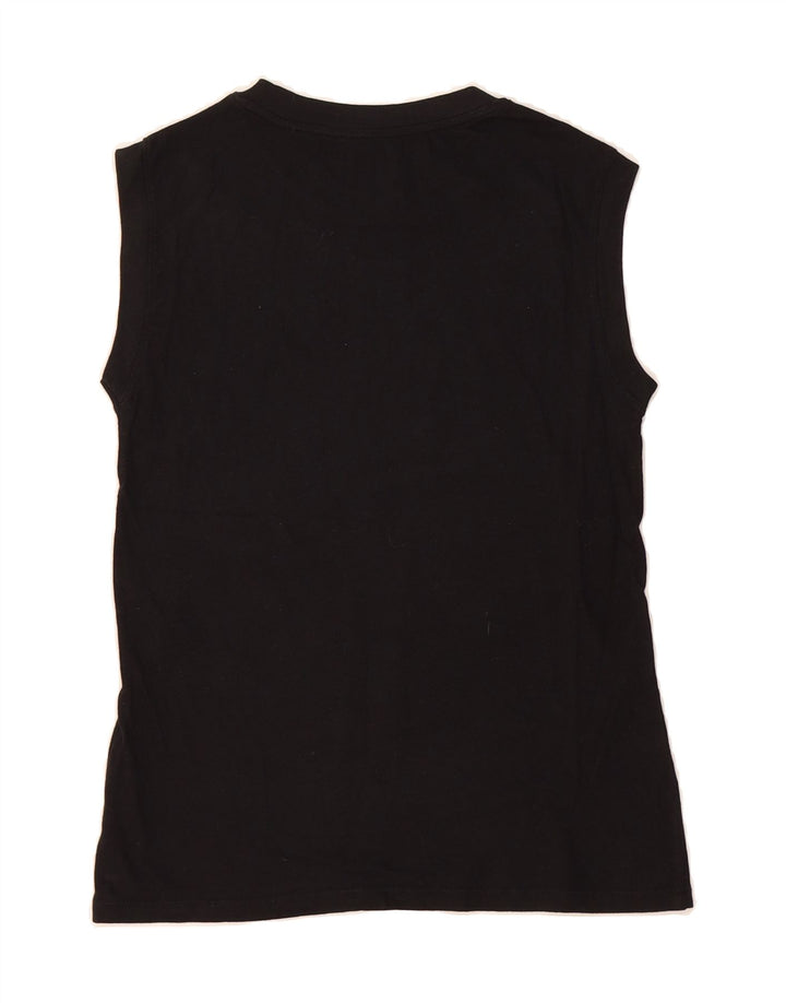 LEVI'S Womens Graphic Vest Top UK 6 XS Black Vintage Levi's and Second-Hand Levi's from Messina Hembry 