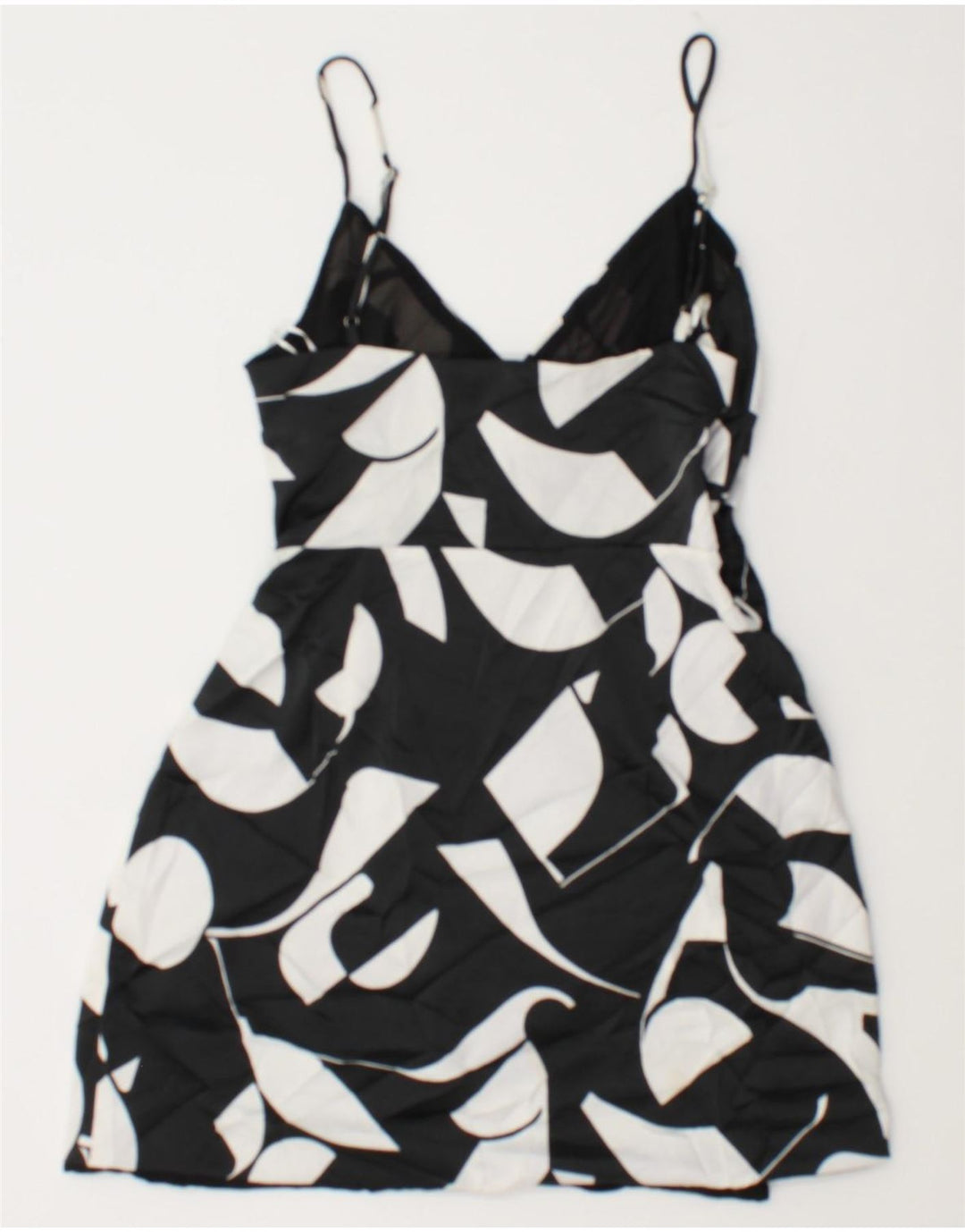 Mini rochie de soare pentru femei Zara UK 8 Small Black Geometric