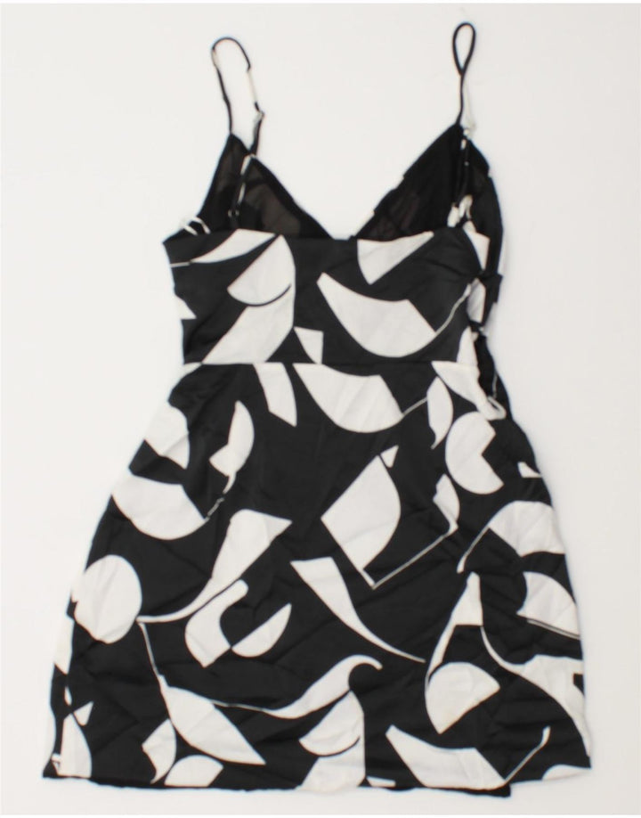 Mini rochie de soare pentru femei Zara UK 8 Small Black Geometric