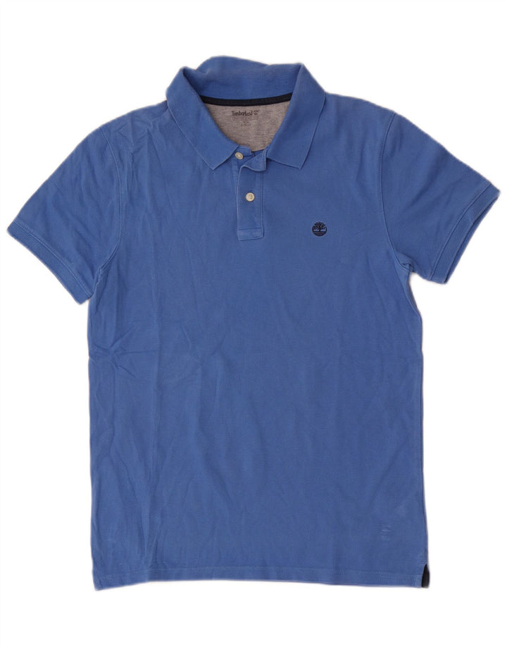 Tricou polo Timberland Slim Fit pentru bărbați, bumbac albastru mediu