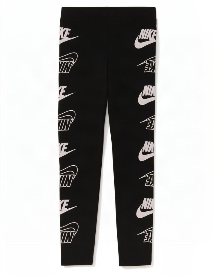 Leggings grafic Nike pentru femei UK 12 Medium Black