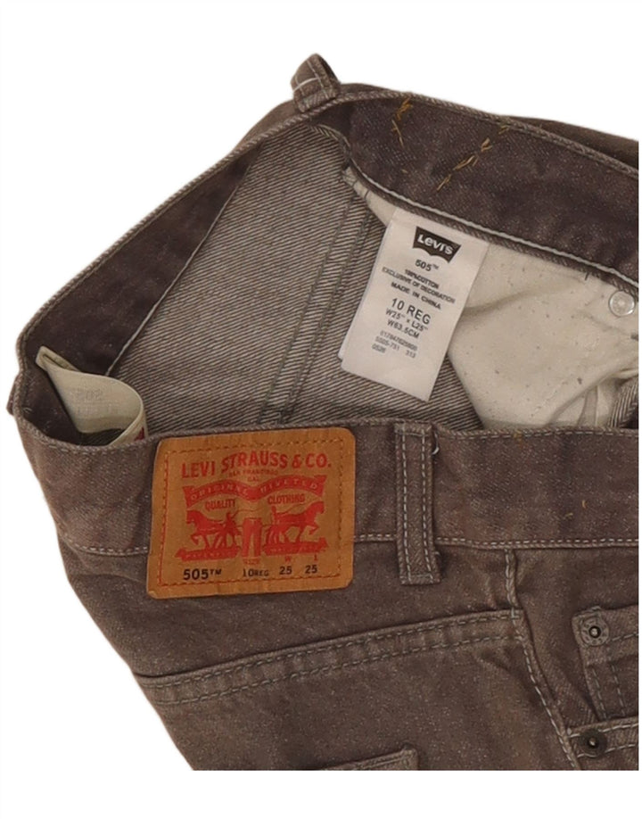 Blugi drepti obișnuiți 505 pentru femei Levi's L25 L25 bumbac gri