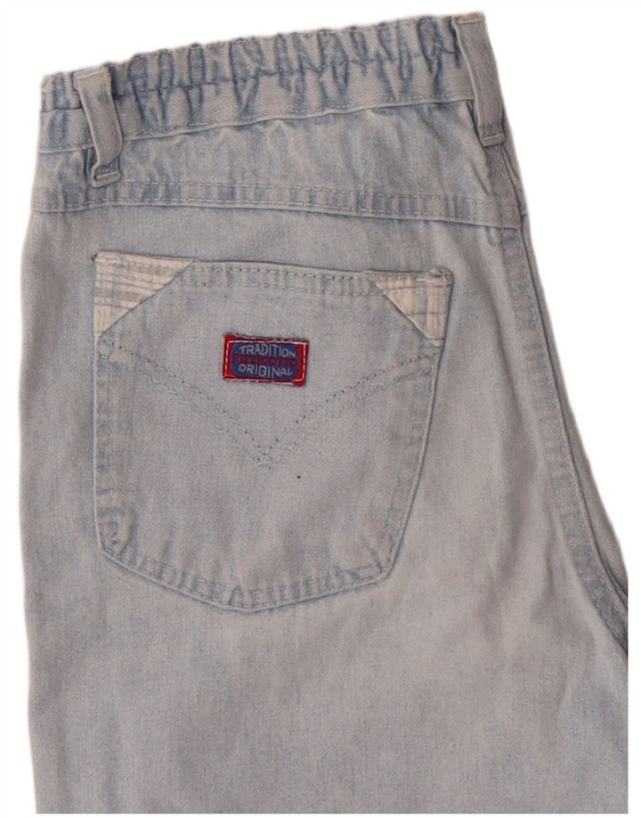 VINTAGE Boys Denim Shorts 13-14 Years W28 Blue