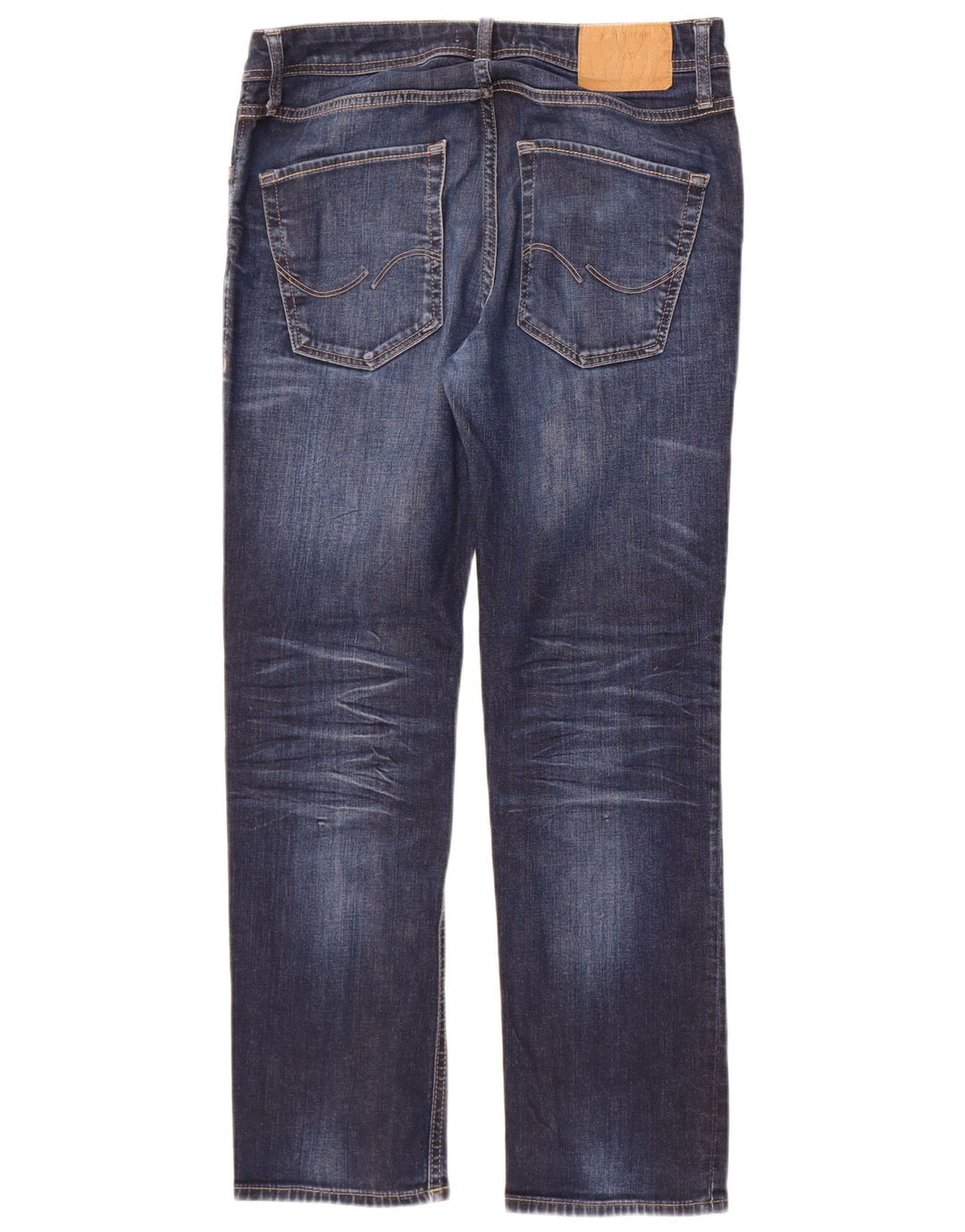 Blugi pentru bărbați Jack & Jones Clark drepte W32 L30 bumbac albastru