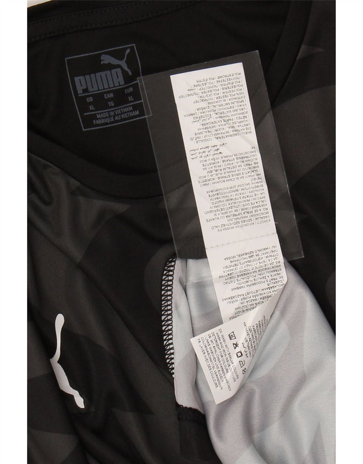 Tricou pentru bărbați PUMA Top XL poliester cu dungi negre