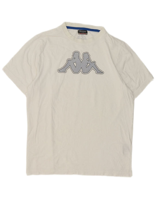 Tricou grafic pentru bărbați Kappa Top Medium White Bumbac