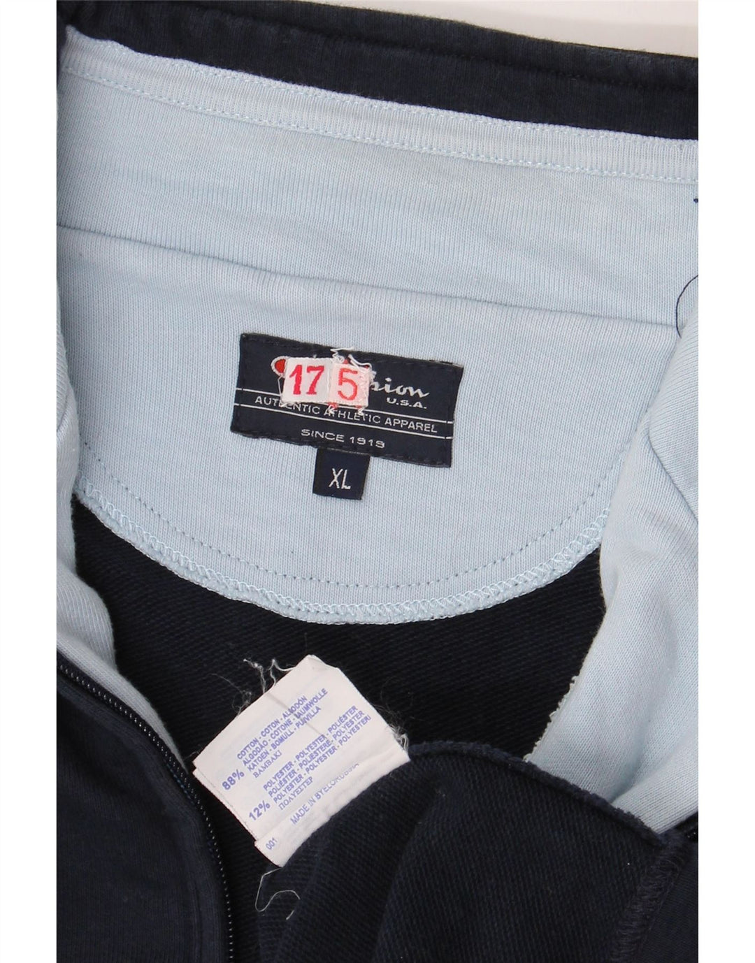 Jachetă de trening pentru bărbați CHAMPION, XL, bumbac bleumarin