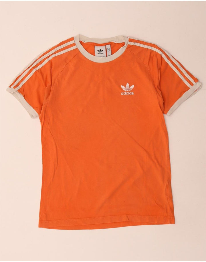Tricou pentru bărbați Adidas Top mic portocaliu bumbac