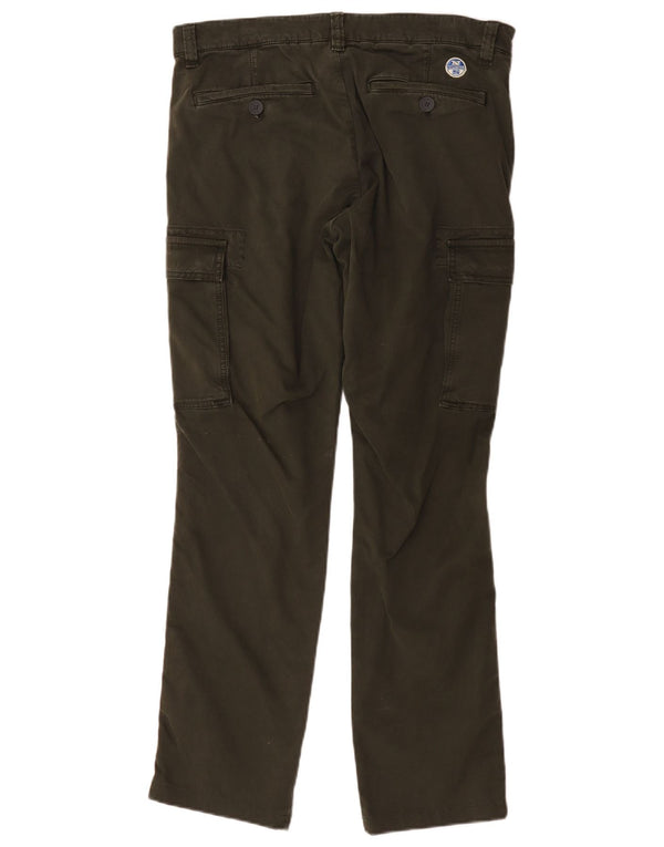 Pantaloni cargo drepti pentru bărbați North Sails W34 L31, bumbac verde