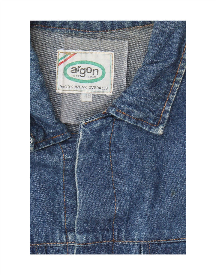 VINTAGE Mens Denim Jacket IT 48 Medium Blue Vintage Vintage and Second-Hand Vintage from Messina Hembry 