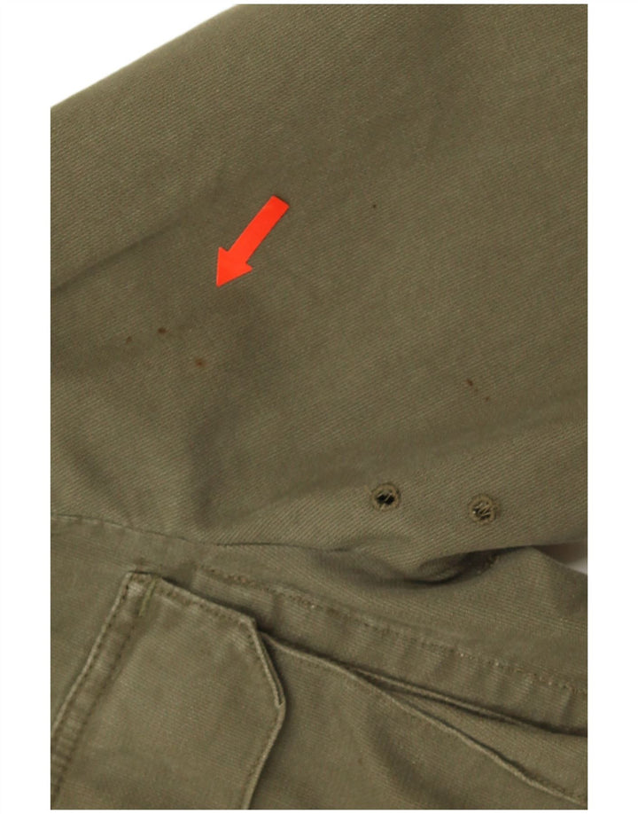 Jachetă militară vintage pentru bărbați UK 38 Medium Khaki