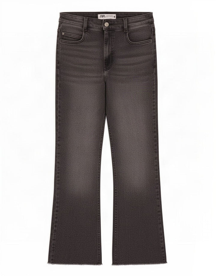 Blugi Bootcut pentru Damă Zara EU 38 Mici W28 L26 Gri