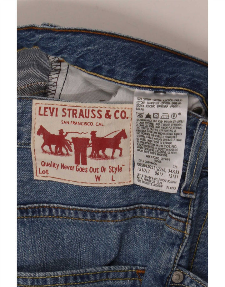 Blugi drepti pentru bărbați Levi's W34 L32 Bumbac albastru