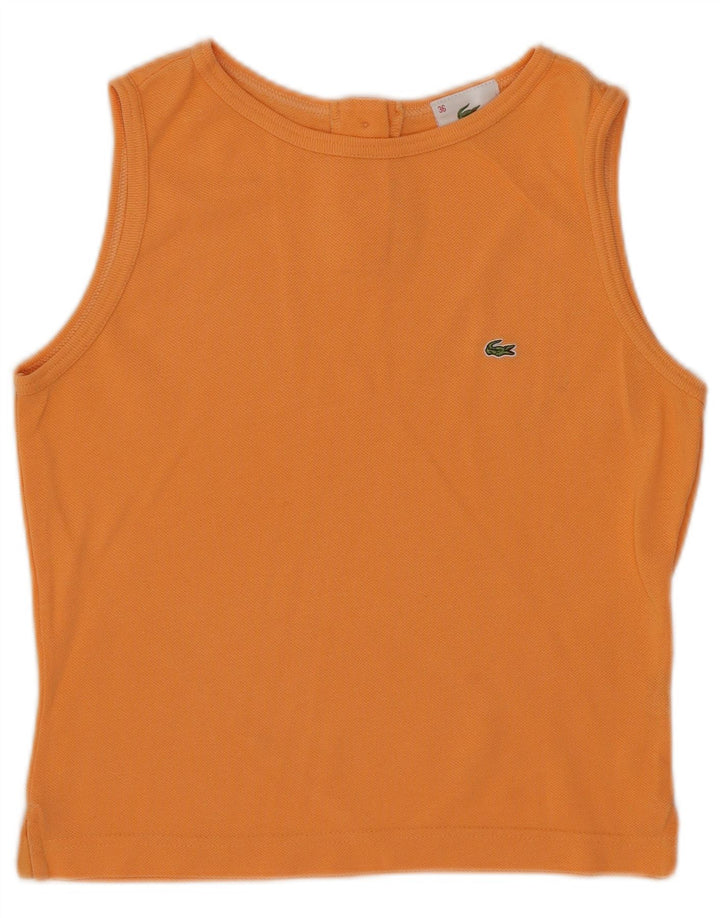 Vestă crop pentru femei Lacoste Top Mărimea 36 Bumbac portocaliu mic