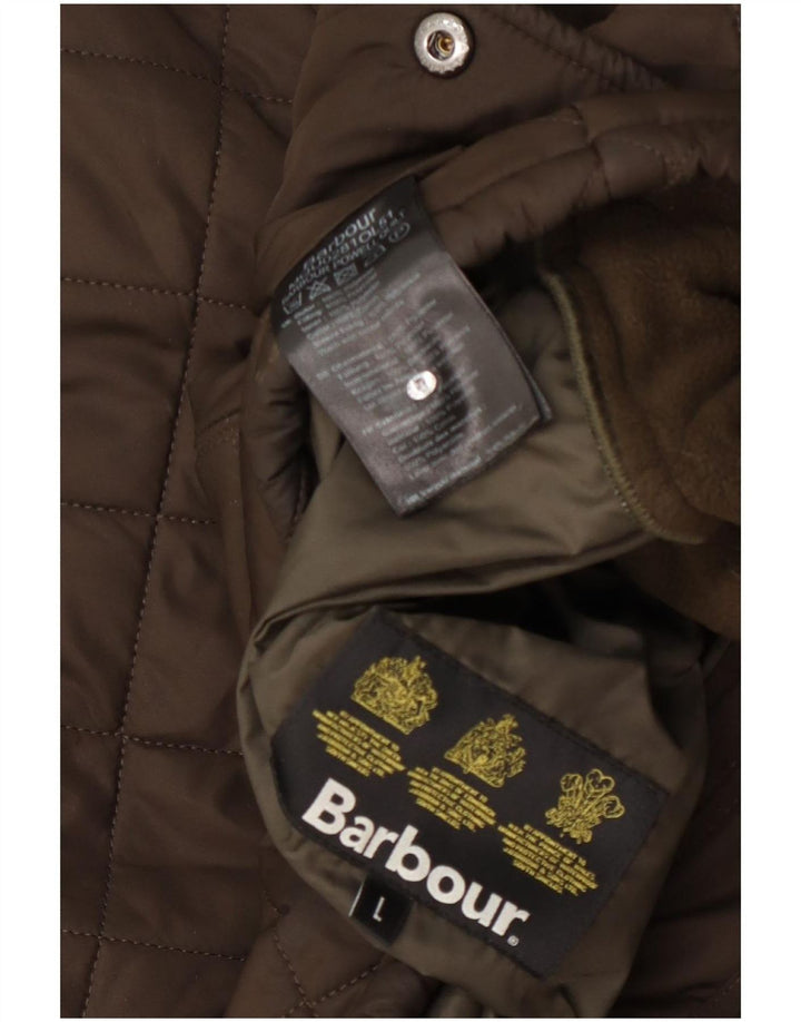 Jachetă matlasată pentru bărbați Barbour UK 40 Poliester kaki mare