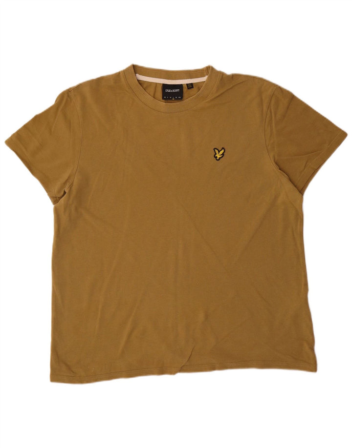 LYLE & SCOTT Tricou pentru bărbați Top mare din bumbac kaki