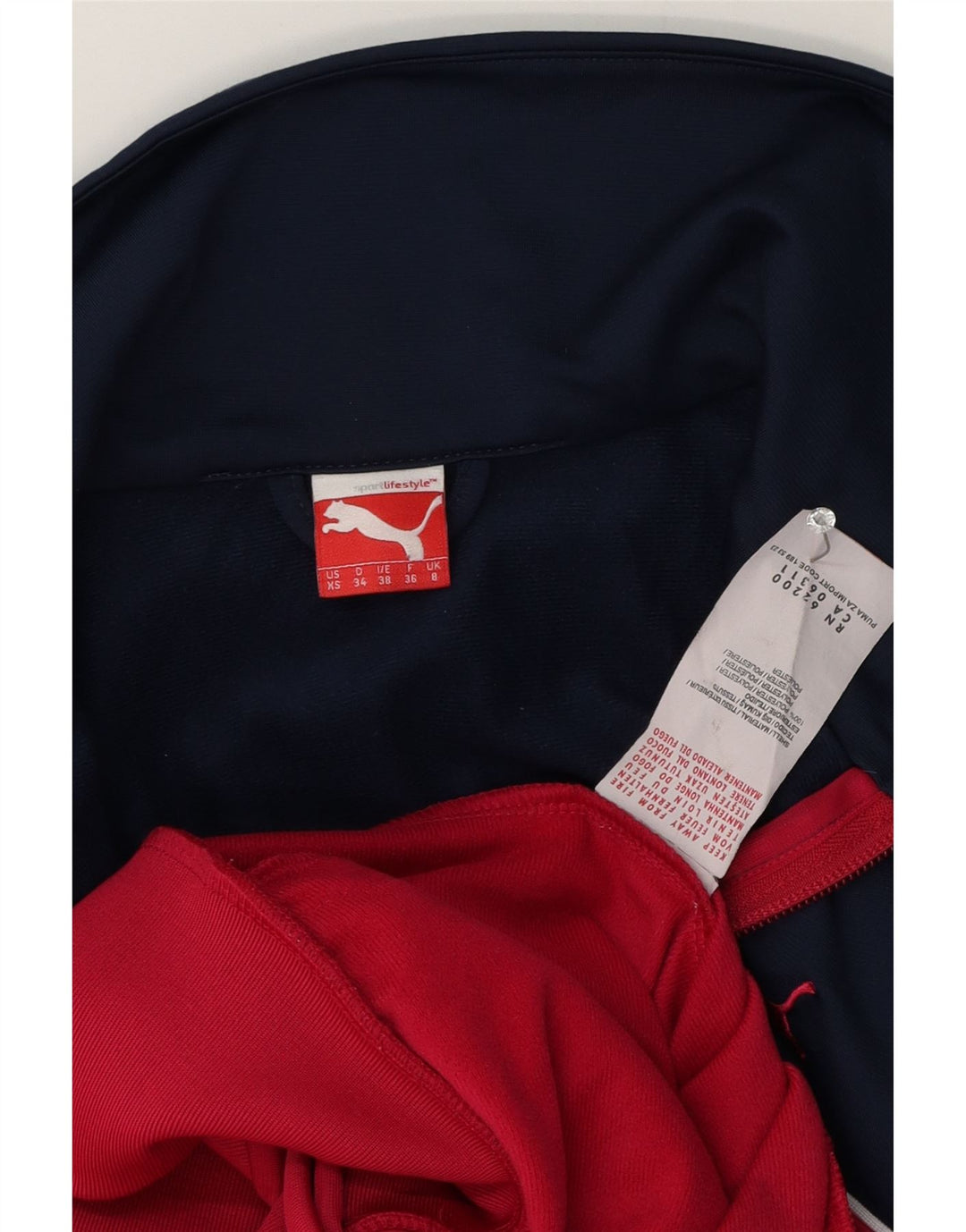 Jachetă de trening Puma pentru femei UK 8 Small, roz, poliester color bloc