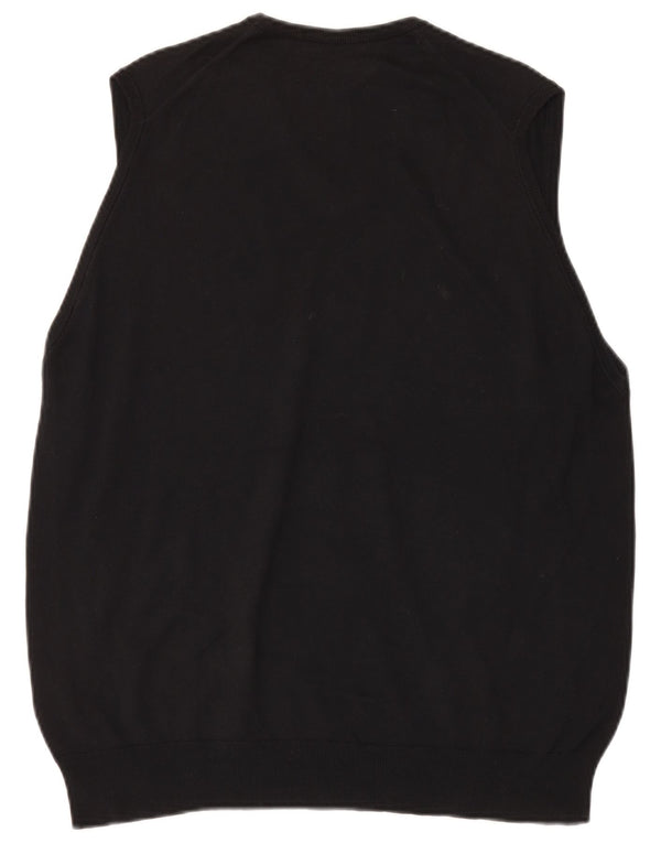 MARKS & SPENCER Vestă pentru bărbați Tank Top Marea Britanie 41/43 Bumbac negru mare