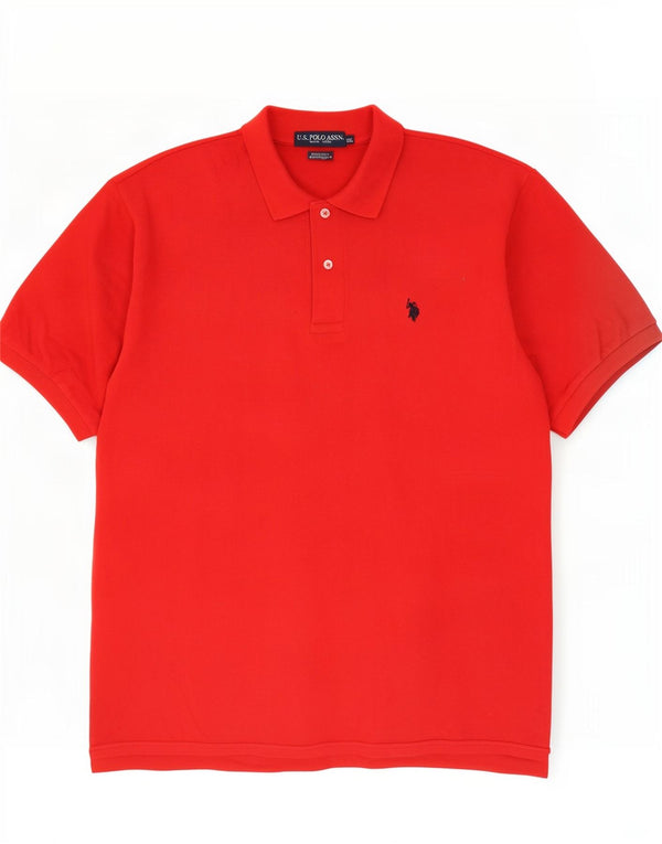 U.S. Polo Assn. Tricou polo pentru bărbați 2XL bumbac roșu