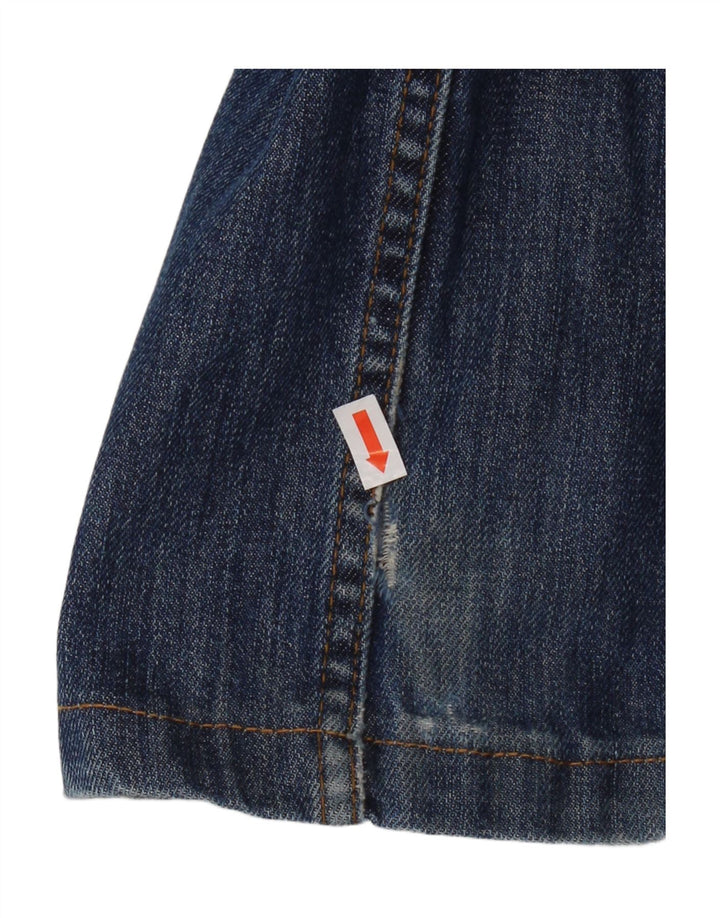 Massimo Dutti Blugi Distressed Straight pentru bărbați EU 42 Large W32 L29 Blue