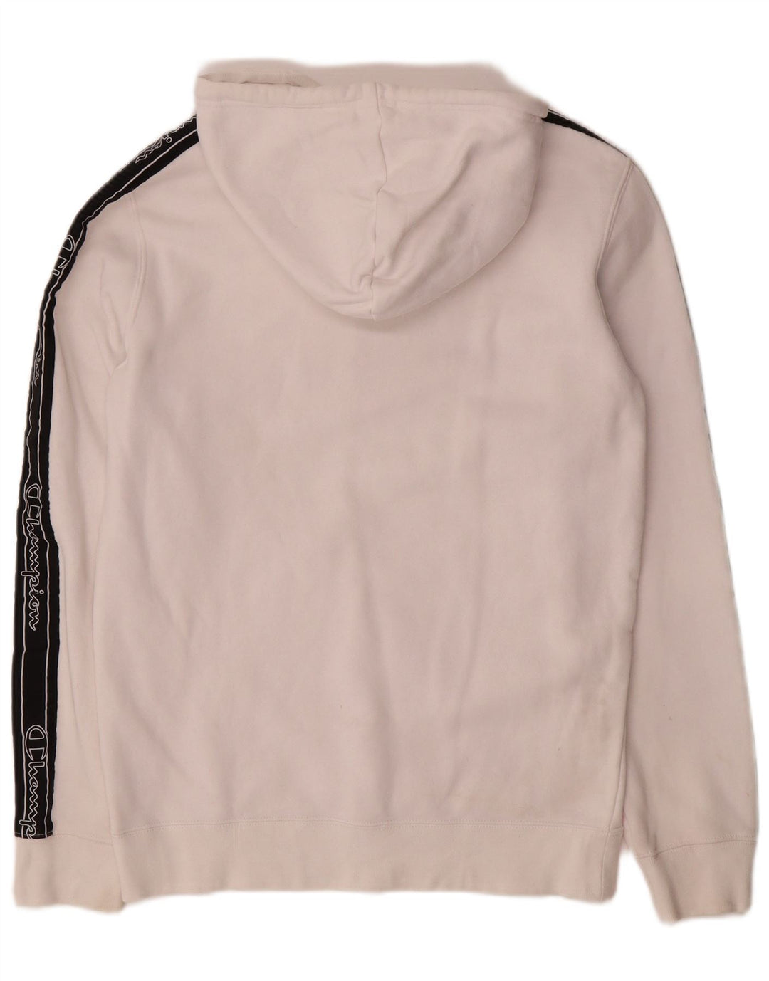 Pulover cu glugă cu grafică CHAMPION pentru bărbați, mic, alb, bloc de culoare