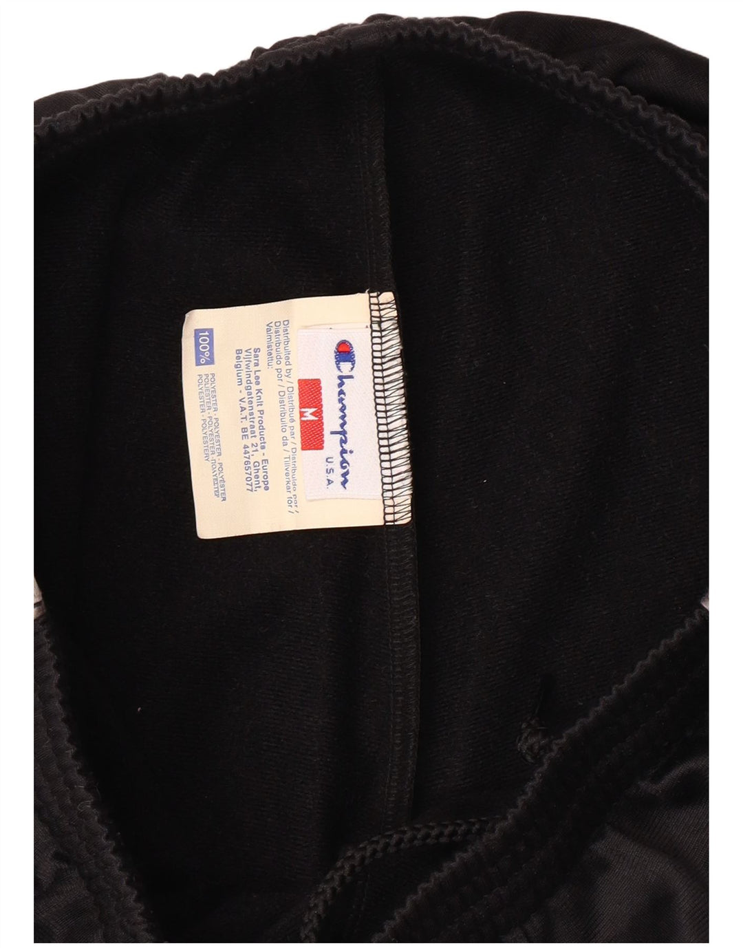 Pantaloni de trening grafic pentru bărbați CHAMPION Poliester mediu negru