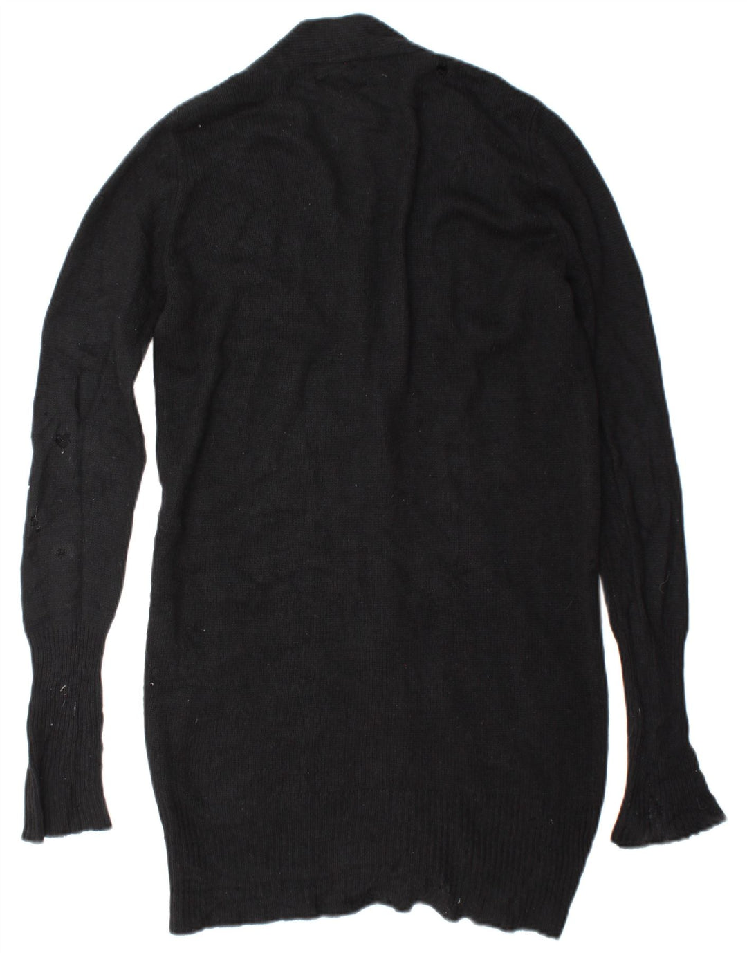 Pulover cardigan pentru femei Zara UK 14 Medium Black Matase