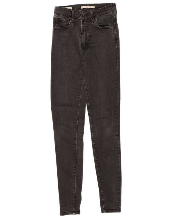 Blugi super skinny pentru femei Mile High Levi's W26 L30 negri
