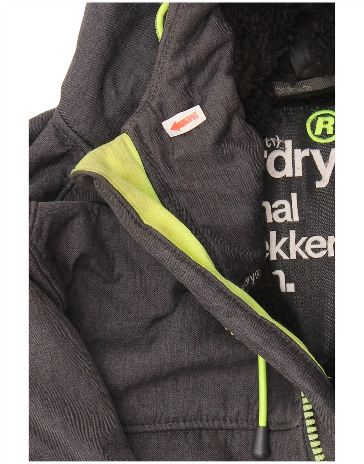 Jachetă Windtrekker Windbreaker pentru femei Superdry UK 16, mare, gri, poliester