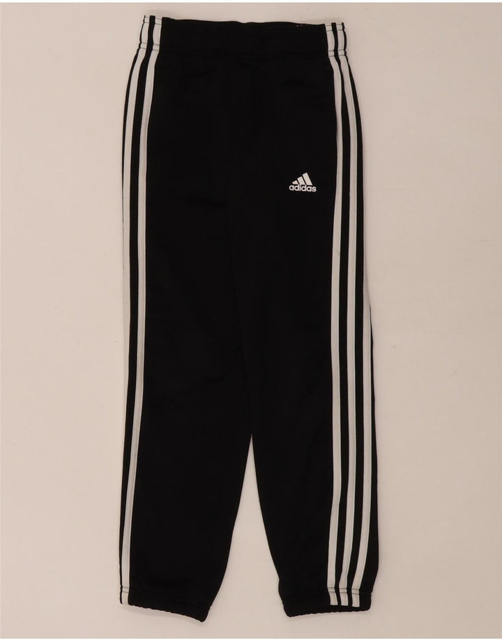 Pantaloni de trening Adidas baieti Joggeri 7-8 ani poliester negru