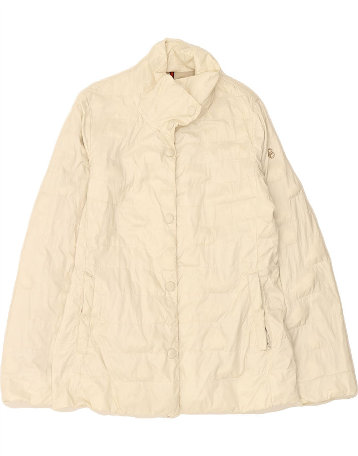 CONTE OF FLORENCE Womens Padded Jacket IT 48 XL Off White Vintage Conte of Florence and Second-Hand Conte of Florence from Messina Hembry 