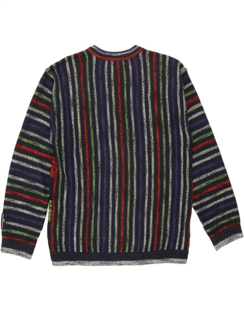 CARLO COLUCCI Mens Crew Neck Jumper Sweater IT 50 Medium Multicoloured Vintage Carlo Colucci and Second-Hand Carlo Colucci from Messina Hembry 