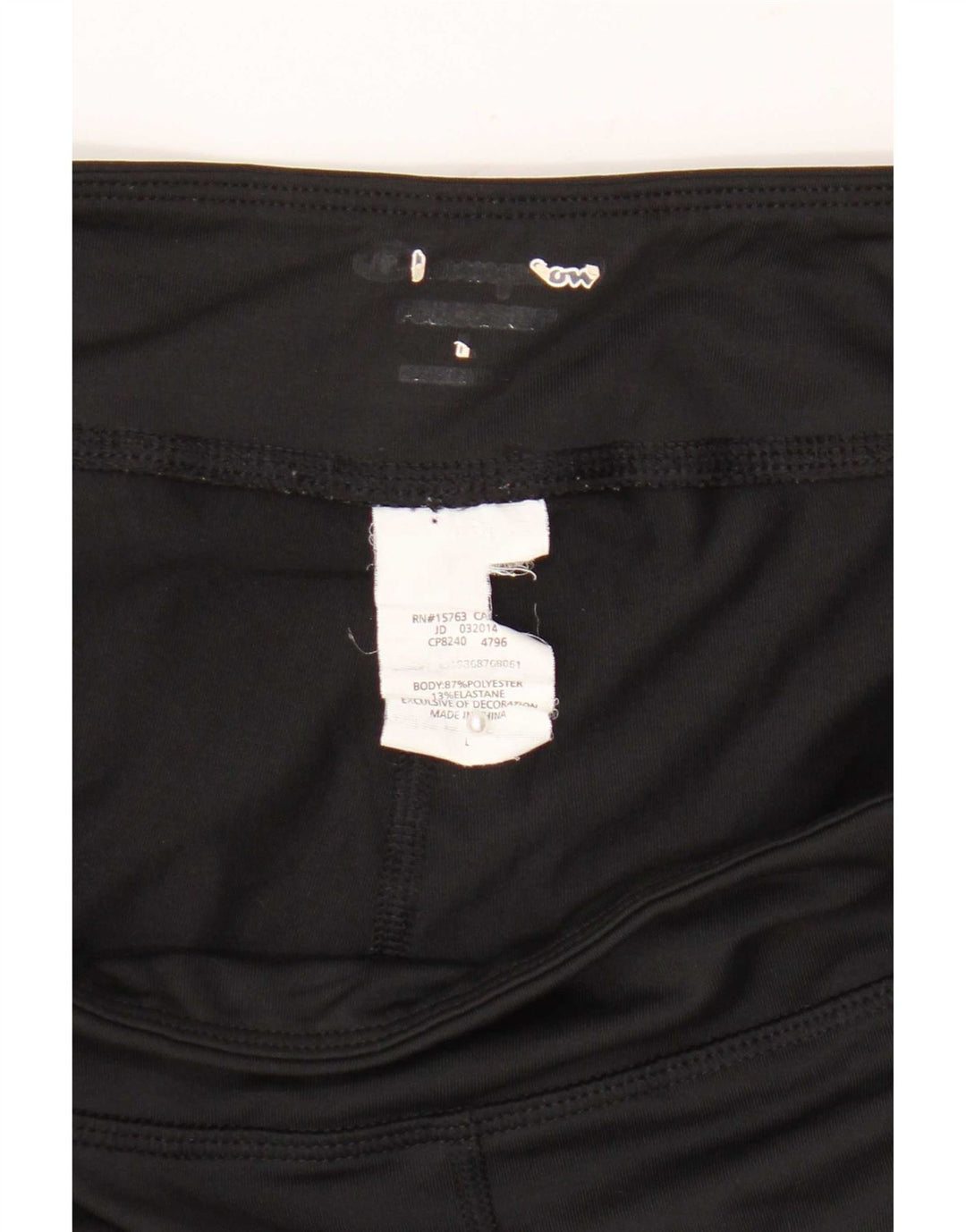 Leggings Capri Champion pentru femei, mari, negru, poliester bloc de culoare