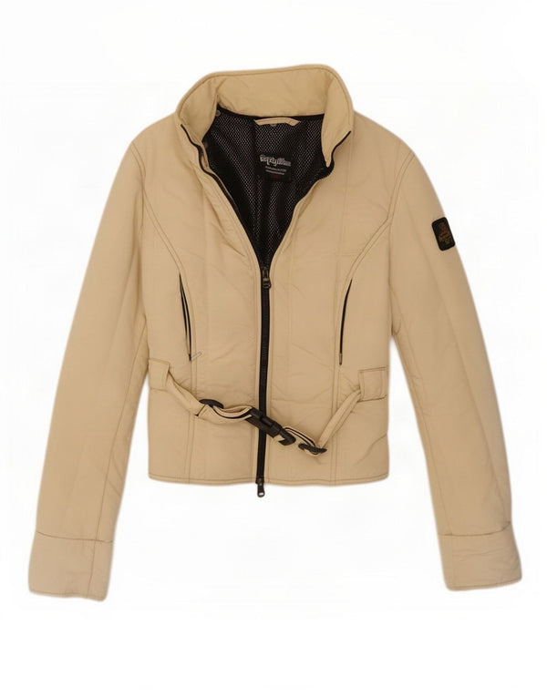 Jachetă de ploaie pentru femei Refrigiwear UK 10 Small Beige Nylon